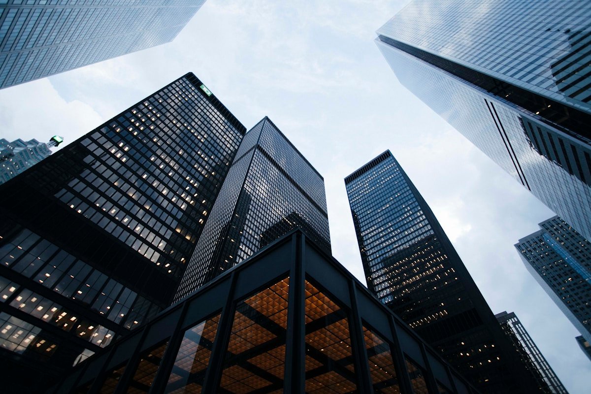 Modern commercial real estate building